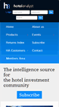 Mobile Screenshot of hotelanalyst.co.uk