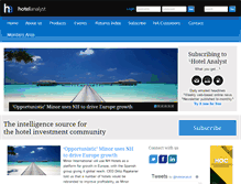 Tablet Screenshot of hotelanalyst.co.uk